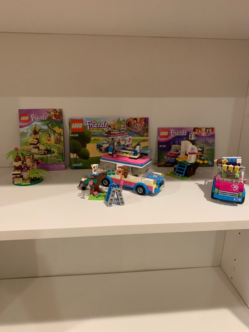 LEGO Friends Blue, Pink and White Camper Van & Beach Accessories